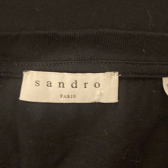 Sandro crystal embellished cotton tee, L - Picture 10 of 12